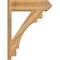 Ekena Millwork Merced Rough Sawn Arts and Crafts Outlooker, Western Red Cedar, 8"W x 26"D x 34"H OUT08X26X34MRC03RWR - alternate 3